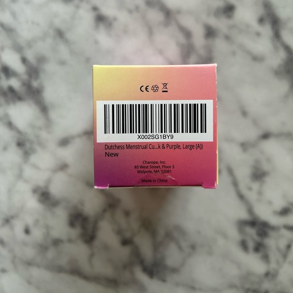 NWT Sealed Dutchess Mental Cups 2 Pack Pink Purple Reusable Size Regular - Picture 5 of 6